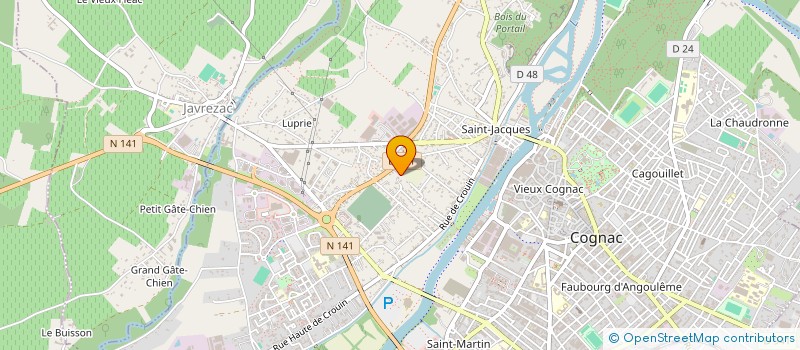 localisation de l'entreprise INDIVISION TACHE / VAUDOUER ERIC ET LAURENCE  COGNAC