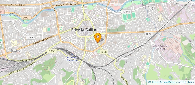 localisation de l'entreprise INDIVISION TAGUET  BRIVE-LA-GAILLARDE