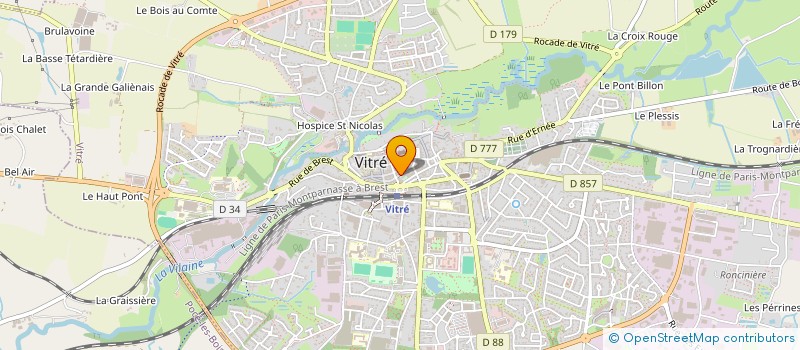 localisation de l'entreprise INDIVISION TALIGOT  VITRE