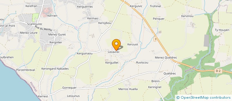 localisation de l'entreprise INDIVISION TANGUY COMPAORE  PLOZEVET