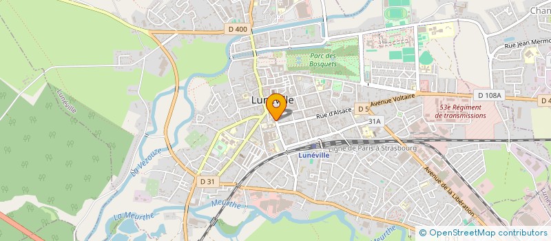 localisation de l'entreprise INDIVISION TANNEUR ET MULLER  LUNEVILLE