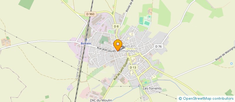 localisation de l'entreprise INDIVISION TAQUET*FONTAINE/JOELLE/  BOHAIN-EN-VERMANDOIS