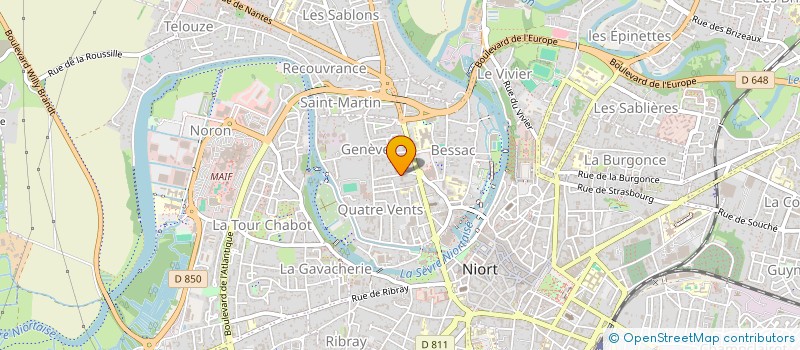 localisation de l'entreprise INDIVISION TAUNAY FOUCHE à NIORT