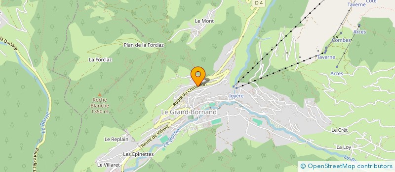 localisation de l'entreprise INDIVISION TAYLOR  LE GRAND-BORNAND