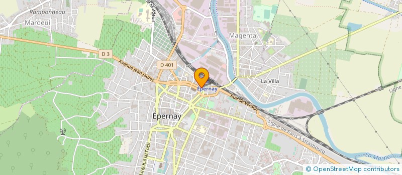 localisation de l'entreprise INDIVISION TENEGAL  EPERNAY