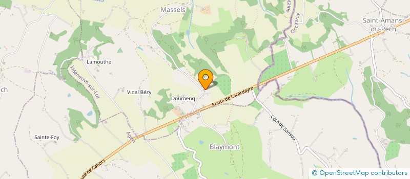 localisation de l'entreprise INDIVISION TEPEY ARNAUD ET LAURENCE  PENNE D'AGENAIS