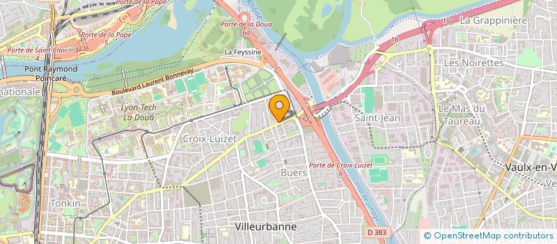 localisation de l'entreprise INDIVISION TERMOZ  VILLEURBANNE