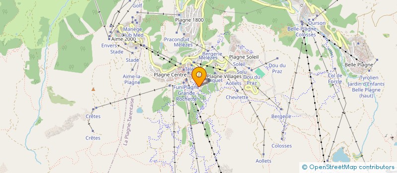 localisation de l'entreprise INDIVISION TERRASSE LE CARBET  LA PLAGNE TARENTAISE