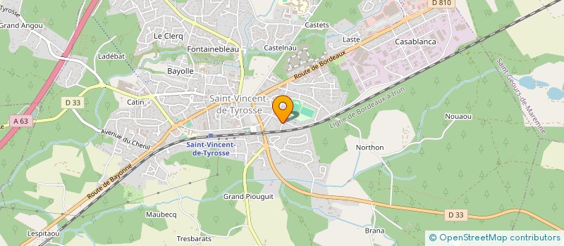 localisation de l'entreprise INDIVISION TESMOINS  SAINT-VINCENT-DE-TYROSSE