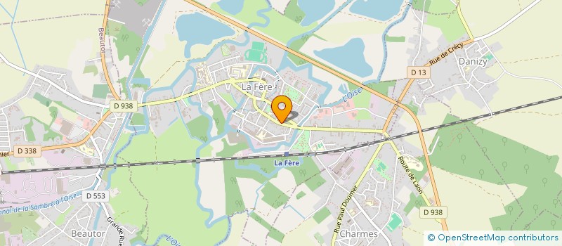 localisation de l'entreprise INDIVISION TESSEYDOU MICHEL à LA FERE