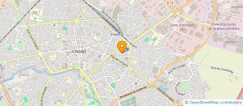 localisation de l'entreprise INDIVISION TESSIER CHATELAIS à CHOLET