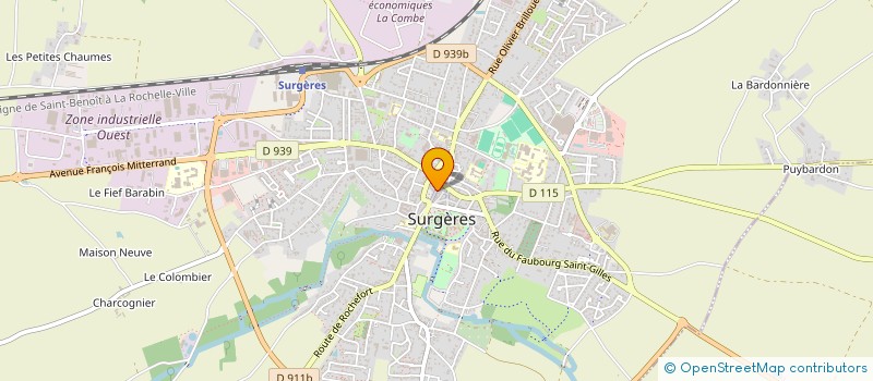 localisation de l'entreprise INDIVISION TEXIER JEAN-MARC  SURGERES