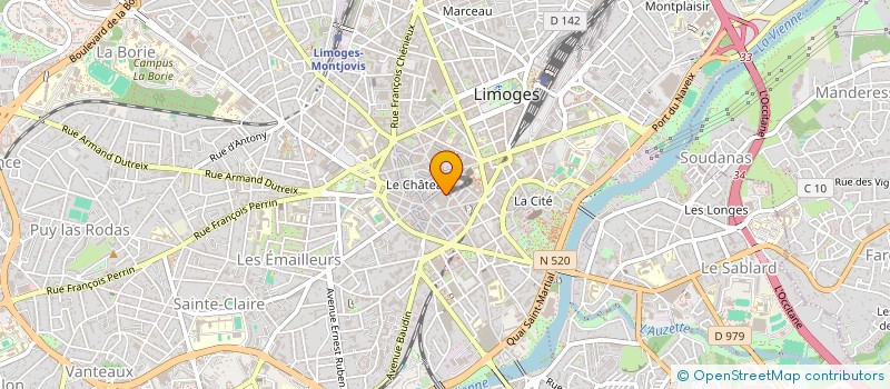 localisation de l'entreprise INDIVISION TH MF MAGADOUX à LIMOGES
