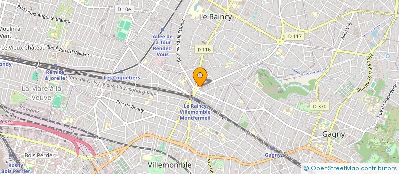 localisation de l'entreprise INDIVISION THAROT KOCH CHRISTOPHE ET MARIE-GABRIELLE  LE RAINCY