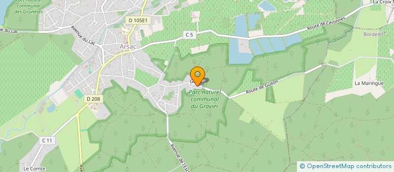 localisation de l'entreprise INDIVISION THERON-DESTRUHAUT  ARSAC