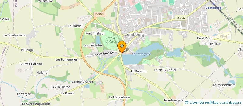 localisation de l'entreprise INDIVISION THESSIER ET GUELE  COMBOURG