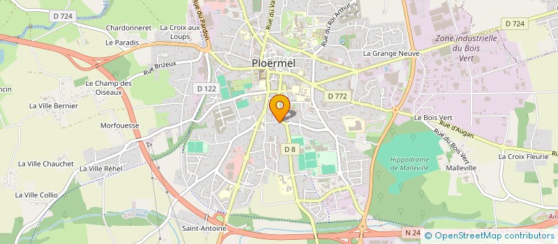 localisation de l'entreprise INDIVISION THEZE - SOURISSE  PLOERMEL