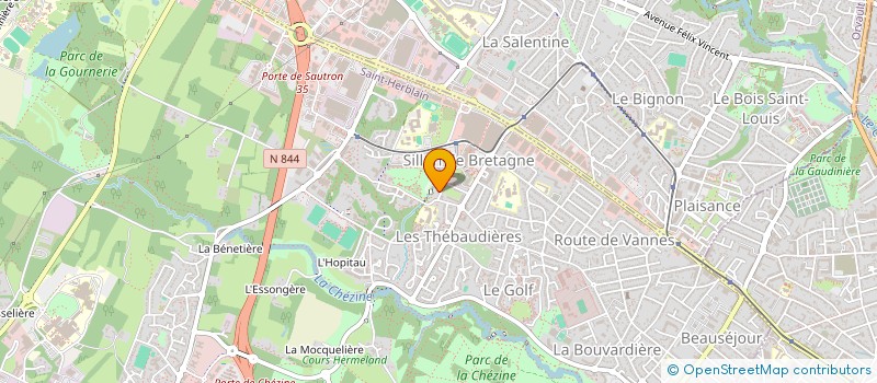 localisation de l'entreprise INDIVISION THIBAULT NICOLAS ET PAULHAC MELANIE  SAINT-HERBLAIN