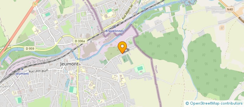 localisation de l'entreprise INDIVISION THIBAUT LAF  JEUMONT