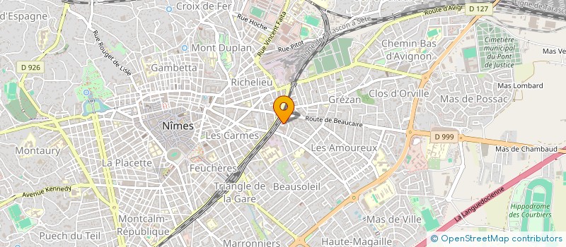 localisation de l'entreprise INDIVISION THIERRY CASTILLO ET CHRISTELLE CASTILLO  NIMES