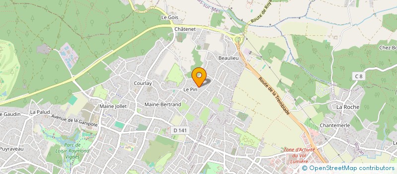 localisation de l'entreprise INDIVISION THIMONIER SYLVAIN ET MARTIN SABRINA  SAINT-PALAIS-SUR-MER