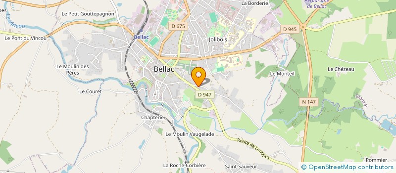 localisation de l'entreprise INDIVISION THIRE  BELLAC