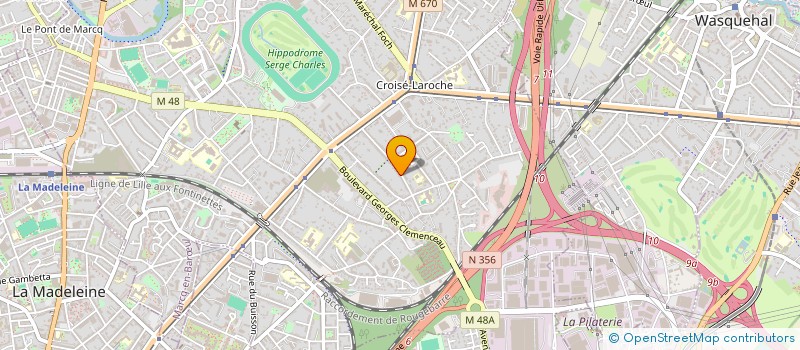 localisation de l'entreprise INDIVISION THIRIEZ à MARCQ-EN-BARŒUL