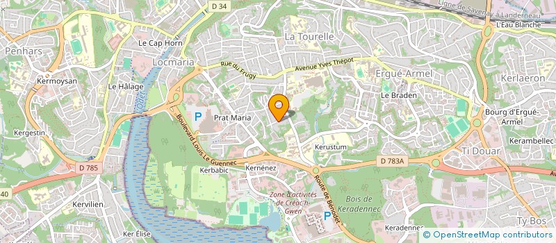 localisation de l'entreprise INDIVISION THOMAS à QUIMPER