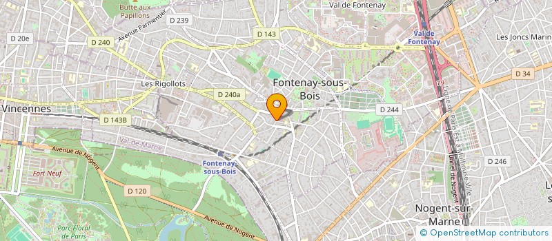 localisation de l'entreprise INDIVISION THOMAS BAC  FONTENAY-SOUS-BOIS