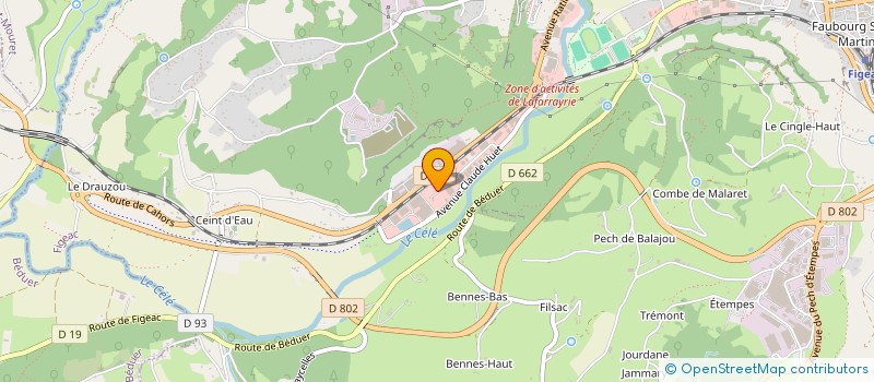 localisation de l'entreprise INDIVISION THOMAS REMI BASTIEN  FIGEAC