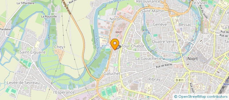 localisation de l'entreprise INDIVISION THOURET FABRICE PIERREL KAREN  NIORT