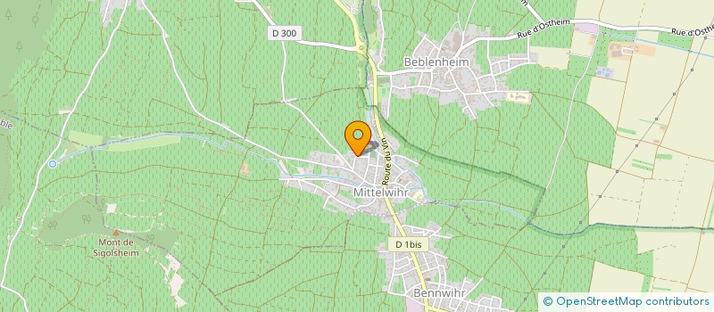 localisation de l'entreprise INDIVISION THUET  MITTELWIHR