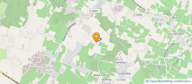 localisation de l'entreprise INDIVISION THUNEVIN  LA LANDE DE FRONSAC