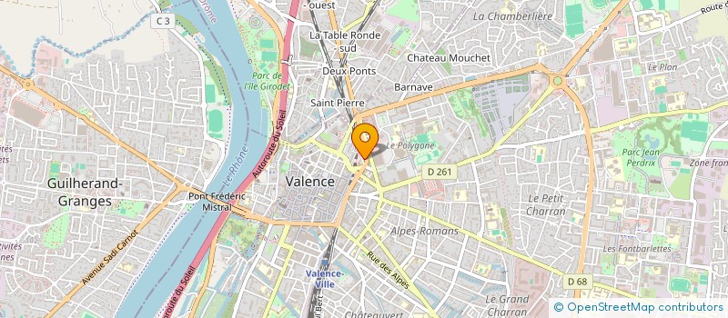 localisation de l'entreprise INDIVISION TINMAZIAN NATHALIE ET DANIEL  VALENCE