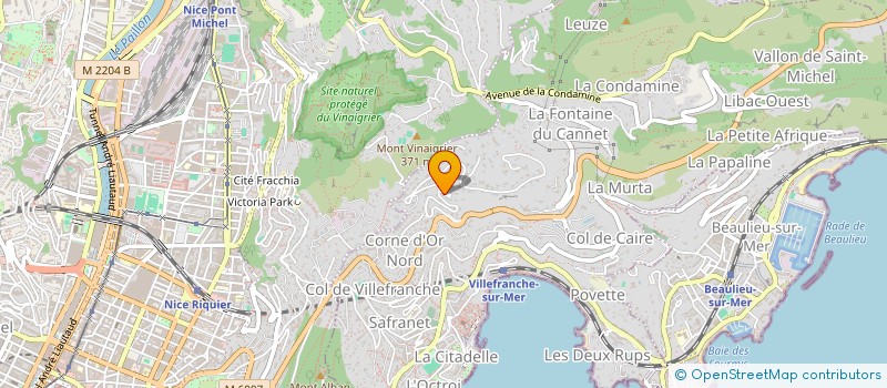 localisation de l'entreprise INDIVISION TINTI-MARGARIA  VILLEFRANCHE-SUR-MER