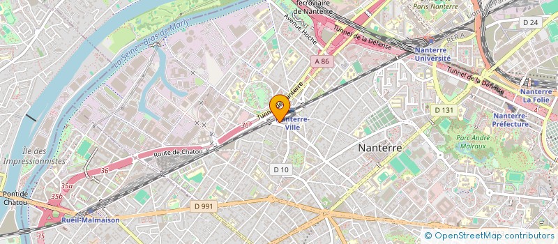 localisation de l'entreprise INDIVISION TISSOT GAETAN ET TISSOT FANNY  NANTERRE