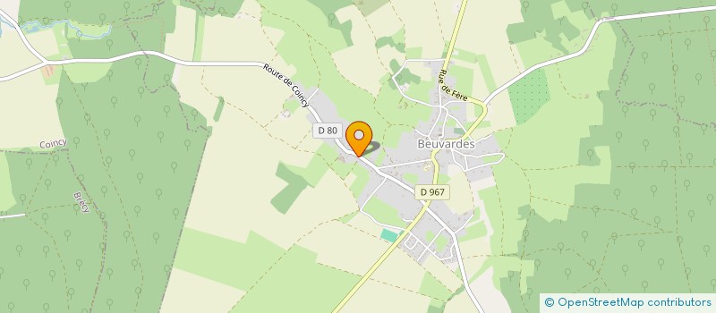 localisation de l'entreprise INDIVISION TITEUX ET DUSSAUSSOY  BEUVARDES