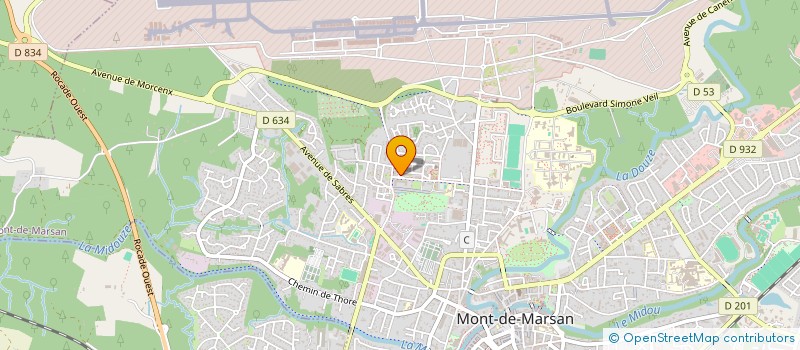 localisation de l'entreprise INDIVISION TOLLET CORENTIN MEUNIER CEMENTINE  MONT-DE-MARSAN