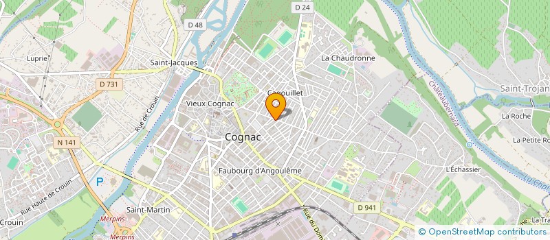 localisation de l'entreprise INDIVISION TOM.MARIN à COGNAC