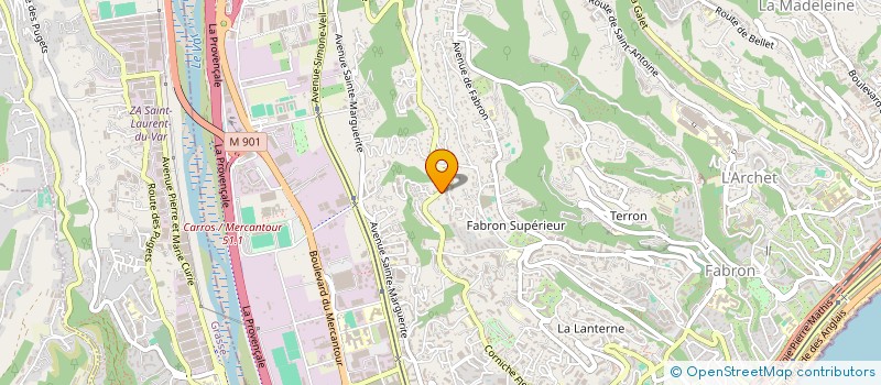 localisation de l'entreprise INDIVISION TOMMASINI  NICE