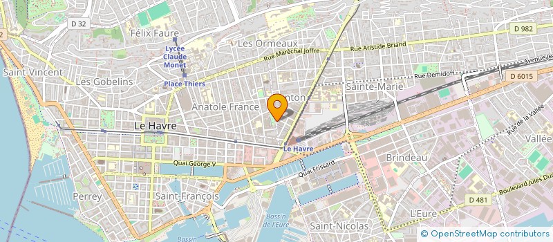 localisation de l'entreprise INDIVISION TOPIN / RENARD  LE HAVRE