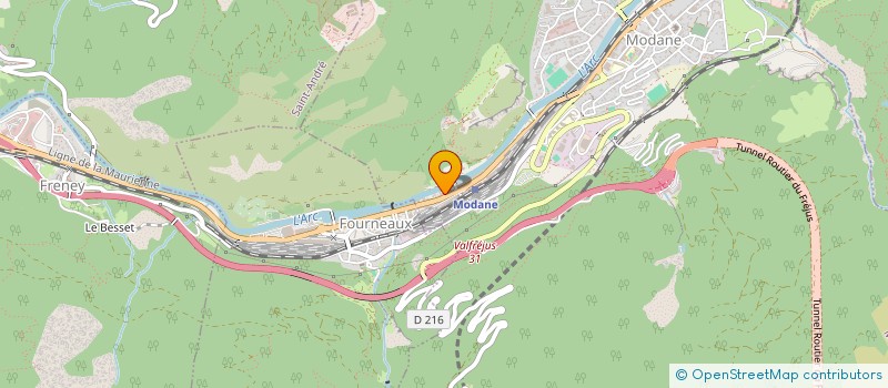 localisation de l'entreprise INDIVISION TORQUE ROQUES  MODANE