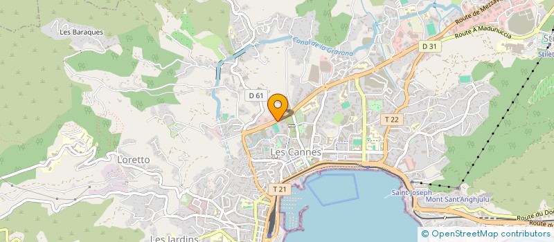 localisation de l'entreprise INDIVISION TORREGROSA / JOLY  AJACCIO