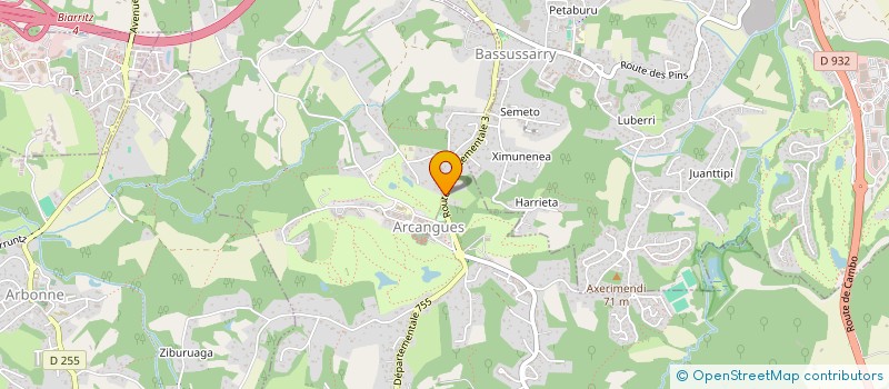 localisation de l'entreprise INDIVISION TOULET-CURUTCHET  ARCANGUES