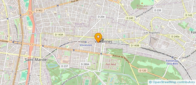 localisation de l'entreprise INDIVISION TOULOUMIAN PLANTUREUX à VINCENNES