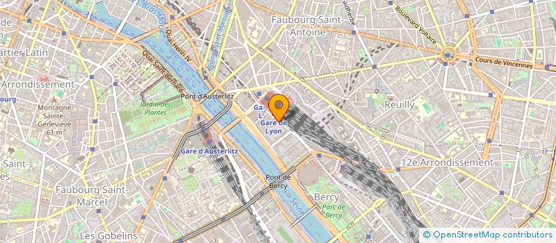 localisation de l'entreprise INDIVISION TOUR LYON BERCY  PARIS