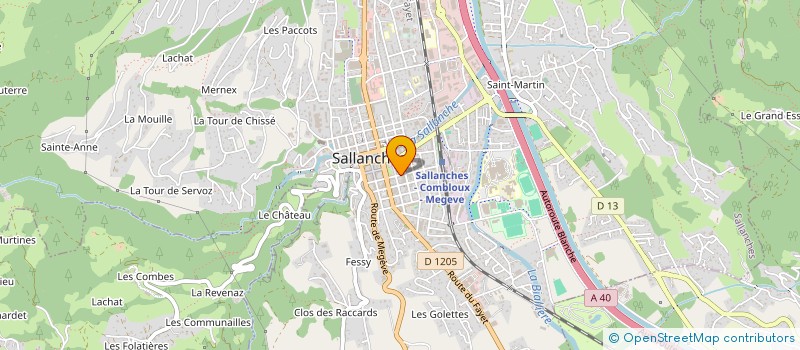 localisation de l'entreprise INDIVISION TOURE - JEAN  SALLANCHES