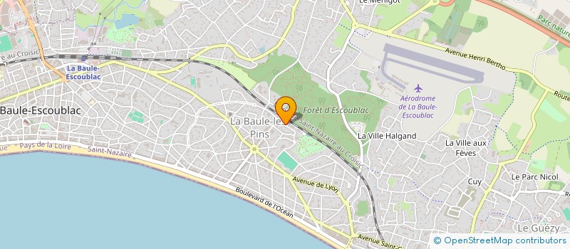 localisation de l'entreprise INDIVISION TOUSSAINT ET BORON à LA BAULE-ESCOUBLAC