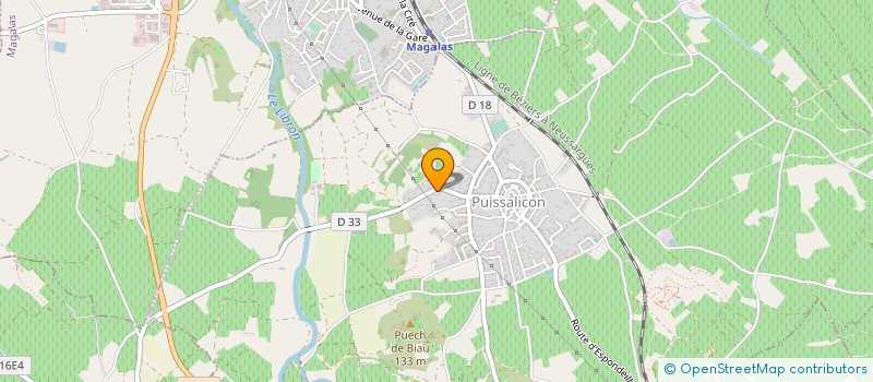 localisation de l'entreprise INDIVISION TOUZET BARTHEZ  PUISSALICON