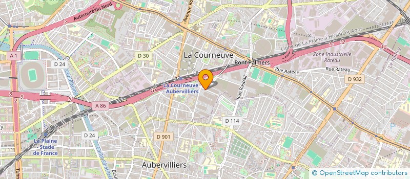 localisation de l'entreprise INDIVISION TRAN ZHAO à LA COURNEUVE